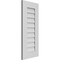 Ekena Millwork Vertical Surface Mount PVC Gable Vent: Non-Functional, w/ 3-1/2"W x 1"P Standard Frame, 14"W x 32"H GVPVE14X3201SN - alternate 5